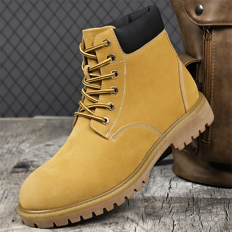 Denim High-Top Platform Boots — Canvas, Men's