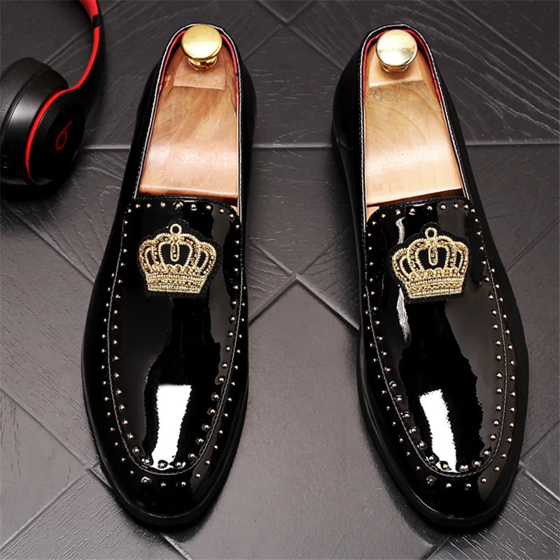 Leather Driving Loafers — Men's