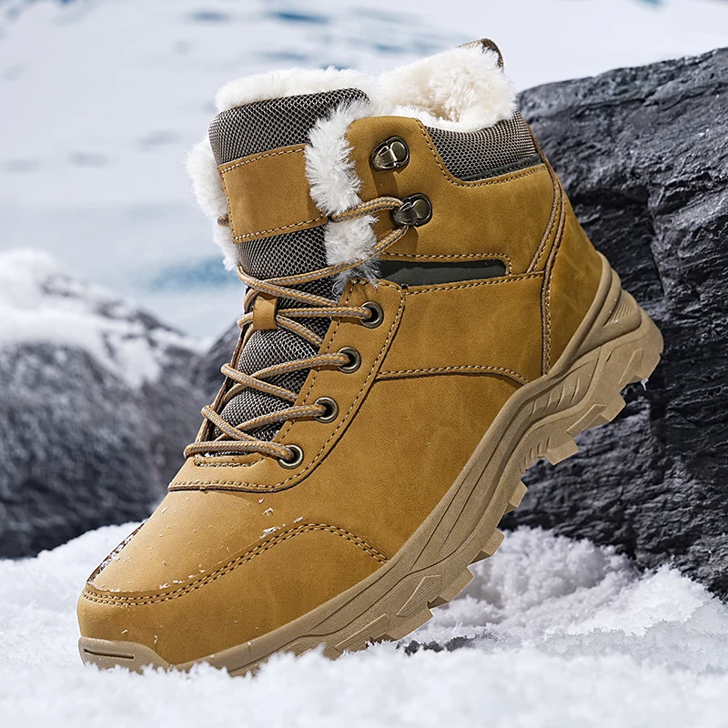Waterproof Plush Winter Boots — Men's