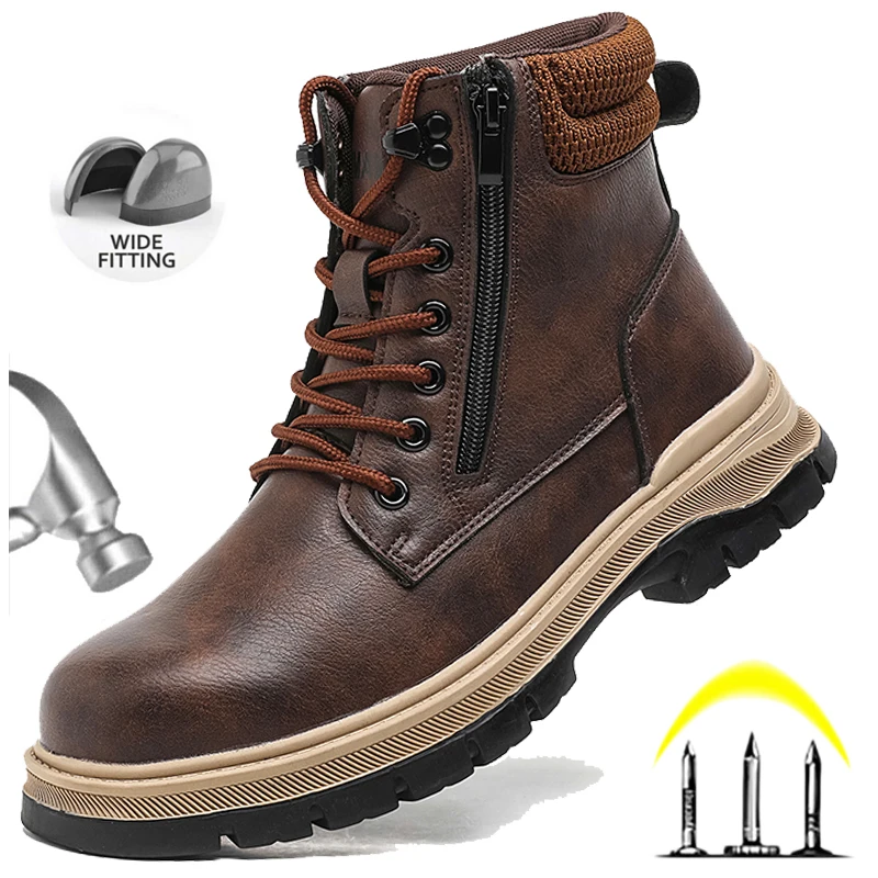 Steel Toe Work Boots — Waterproof, Men's