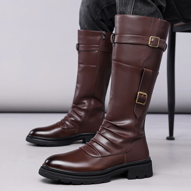 Vintage British Style Work Boots — Men's