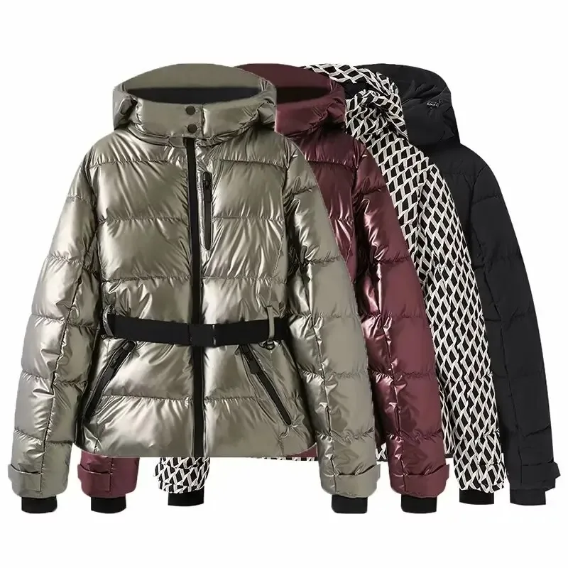 Hooded Padded Parka — Windproof Skiing Jacket, Women's