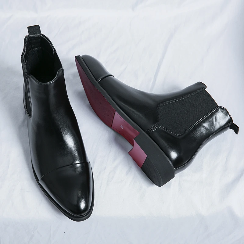 Red Sole Chelsea Boots — Men's