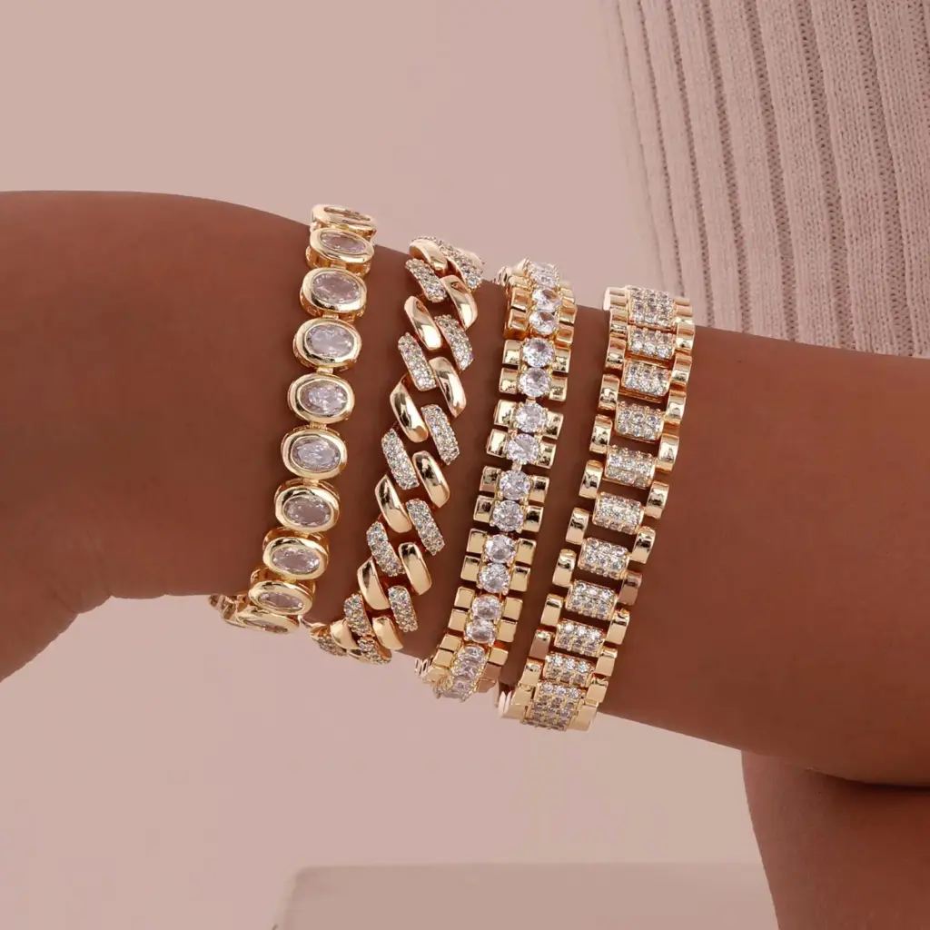 Gold-Plated Chain Bracelet — Women's