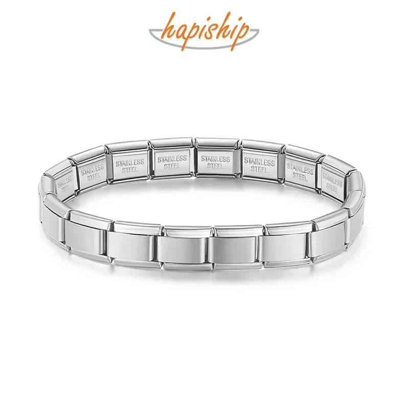 9mm Elastic Charm Bangle — Stainless Steel, Women's